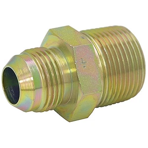 JIC 8 Male x 3/8" NPT Male Straight 2404-08-06 Adapter 9-2404-8-6 - Picture 1 of 2