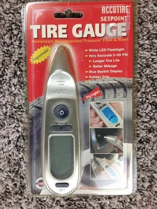 Accutire MS-4350B Digital Setpoint Programmable Tire Gauge LED Flashlight NEW - Picture 1 of 2