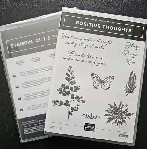 Stampin Up POSITIVE THOUGHTS & Coordinating DIES Butterfly Nature ...