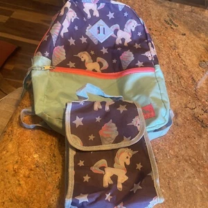 Trail maker 15Inch Kids Backpacks Preschool, Kindergarten unicorn with lunchbox - Picture 1 of 8