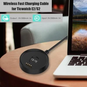 USB Fast Charger Base Cradle for Ticwatch E2/S2 Portable Charging Dock Cable # - Zdjęcie 1 z 7