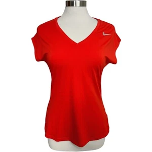 NEU Nike Golf Sportshirt Damen M rot Kurzarm V-Ausschnitt 831448 - Bild 1 von 5