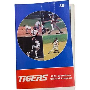 Detroit Tigers Baseball Vintage 1974 Scorebook and Official Program