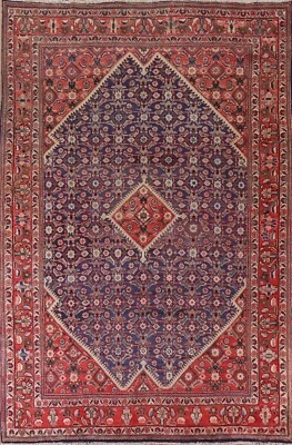 Alfombra de lana vintage Medallion Mahal anudada a mano 8'x11' Foto 1 de 4