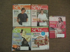 November December 2007 Aug Oct Dec 2008 2009 Sew News 5 Magazines - Picture 1 of 1