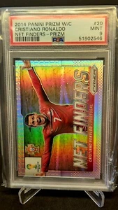 2014 Prizm World Cup Net Finders Silver Prizm Cristiano Ronaldo #20 PSA 9 - Picture 1 of 1