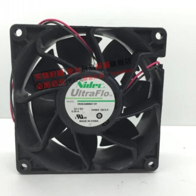 NIDEC V92E24BMA7-51 24V 0.35A 9cm 2-wire inverter cooling fan - Image 1 of 3