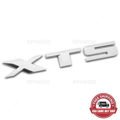 For Cadillac XTS Rear Trunk Decklid Letter Badge Emblem Nameplate Sport Chrome Foto 1 de 4