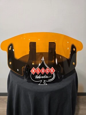 USED Klock Werks 10" Orange Flare '14-'25 Indian Chieftain / Roadmaster - Image 1 of 4