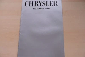 217273) Chrysler 160 160 GT 180 Prospekt 197? - Picture 1 of 1
