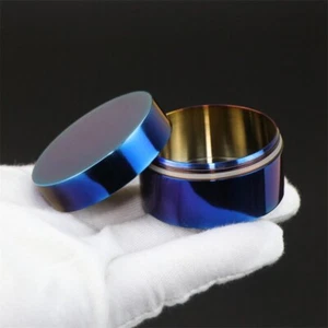 Titanium Waterproof Pill Case Holder Container Organizer EDC Outdoor Storage Box - Picture 1 of 13