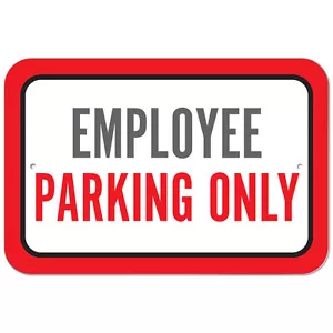 Letrero de plástico solo estacionamiento para empleados - Imagen 1 de 1