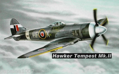 Model Airplane Plans (UC): Hawker Tempest MkII 31" 1/16 Scale 3.5-5cc (.25ci) - Image 1 of 4