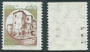 1980-92 ITALIEN SCHLOSS SPULE 400 LIRE NUMMER AUF DER RÜCKSEITE POSTFRISCH ** - JUL59-10 - Bild 1 von 1