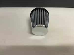 RC232 RC2322 RC2323 RC2324 COTTON AIR FILTER CLEANER CHROME END CAP 1.812" 46mm - Picture 1 of 5