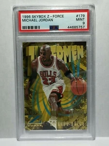 1996 Skybox Z-Force ZUPERMEN #179 Michael Jordan PSA 9 IN PERFETTE CONDIZIONI BULL HOF ULTIMA DANZA - Foto 1 di 2