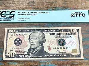 $5 2006 2040-G* Chicago FRN PCGS 65PPQ - GEM RARE SCARCE 2nd LOW PRINT RUN 128K - Picture 1 of 2