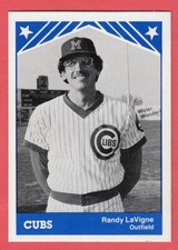1983 TCMA Minor League # 24 Randy Lavigne - Midland Cubs