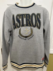 New Era Houston Astros Gold Star Retro Fleece ⭐️ Cooperstown Sweater 💫 Medium - Picture 1 of 7