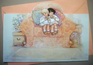 BFF Friends mit Schock Chip Kekse B Kelly Hallmark leere Grußkarte *LF1 - Bild 1 von 4