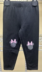 Pantaloni leggings Disney Junior Minnie Mouse neri misto cotone bambino taglia 2T nuovi - Foto 1 di 5