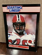 BILL FRALIC 1989 KENNER STARTING LINEUP CARD - ATLANTA FALCONS