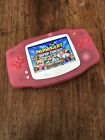 Nintendo Gameboy Advance Gba Ags-101 Clear Pink Handheld Gaming Console Backlit