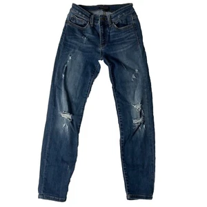 Judy Blue Damen Jeans Regular Fit 3/26 Distressed Stretch Freizeit Norm Core - Bild 1 von 9