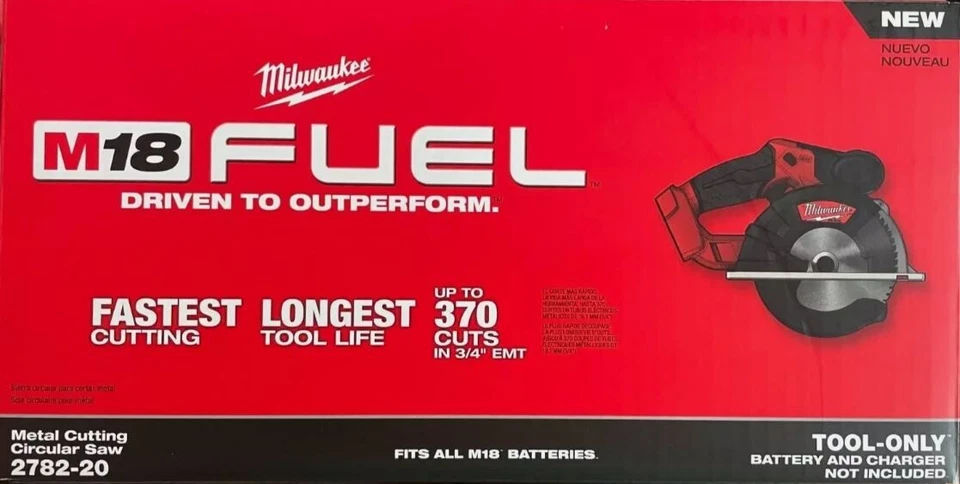 Sierra circular de corte de metal Milwaukee M18 COMBUSTIBLE inalámbrica 2782-20 NUEVA Foto 1 de 1