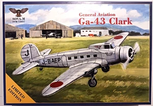 Modelsvit/SOVA-M 72037: GA-43 "Clark" airliner Manchuria Aviation Comp. Kit 1:72 - Picture 1 of 2