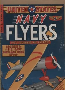 NAVY 1929 Lockheed FLYER cast iron 8"x12" Airplane - Picture 1 of 2