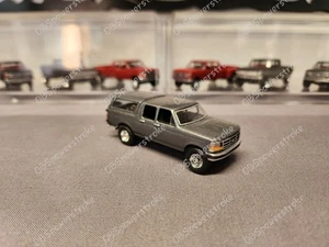 Customized 1996 Ford Centurion Bronco Crew Cab 1/64 Diecast Truck OBS Grey  - Picture 1 of 8