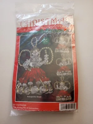 Nuevo Kit de Adornos con Cuentas de Navidad Design Works Crafts - Pin de Seguridad Ángeles 6118 Foto 1 de 4