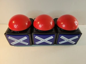 3 rote Quiz Buzzer mit Sound und Licht Antworttaste für Spiele und Wettbewerbe - Bild 1 von 6