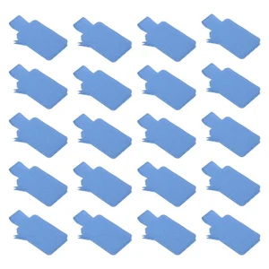 20 Pcs 1.3 x 0.9 Inch Cable Labels Write on Cord Labels Tags Sky Blue - Afbeelding 1 van 5