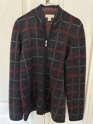 Suéter a Cuadros 100% Lana Appleseed’s Talla Mediana Mujer’s Inmaculado Estado Foto 1 de 4