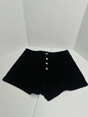 Pantalones Cortos Rag & Bone Cuero Gamuza Negro 100% Bebé Becerro Diseñador Lujo Foto 1 de 4