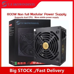 800W Power Supply 85 Plus Gold Gaming ATX PSU, Non-Modular, 20+4Pin, Dual CPU - Picture 1 of 14