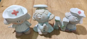 Lote De 3 De Colección George Good Fabrizio Country Bumpkins Porcelana Cerámica - Imagen 1 de 2