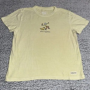 Good Kids Life Is Good Stick Together Do What You Like T-Shirt XL 12-14 Yellow - Picture 1 of 9