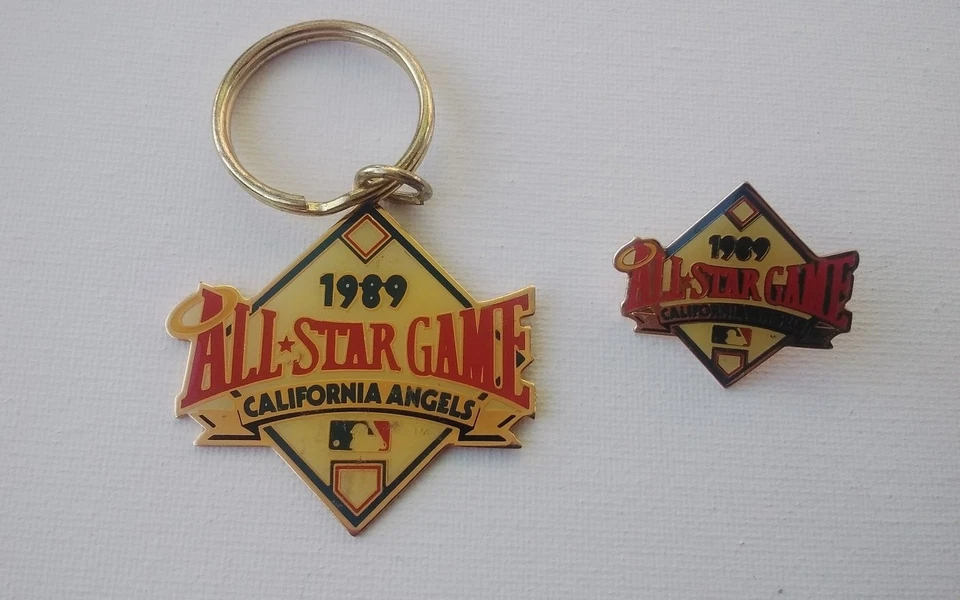 Lot of 2 - 1989 California Angels All Star Game Keychain/Pin - Image 1 of 2