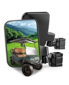 Golfcart Spiegel für EZGO Club Car Yamaha, ohne Bohren Golfcart Seitenspiegel - Bild 1 von 7