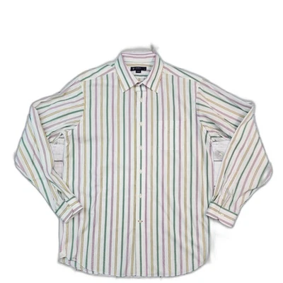Daniel Cremieux Men's Multi Color Striped Dress  Shirt Size L - Image 1 of 4