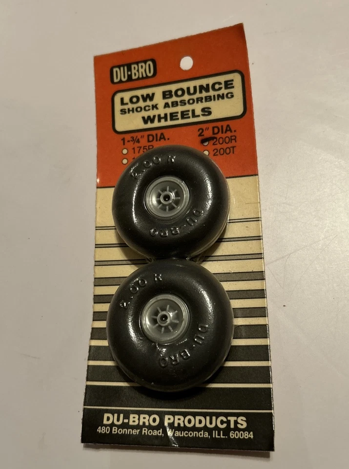 DuBro Low Bounce Smooth Wheels 2 (2) 200R