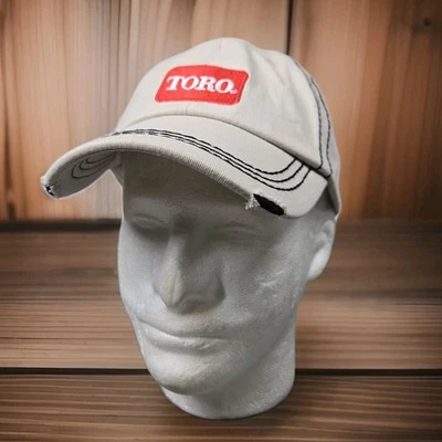 Boné de beisebol Toro masculino ajustável Strapback OSFM bege bico desgastado  - Imagem 1 de 4