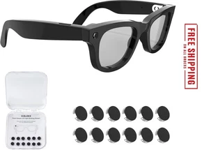 LED Light Blocking Stickers Compatible with Ray-Ban Meta Wayfarer/Skyler/Headlin - Picture 1 of 8