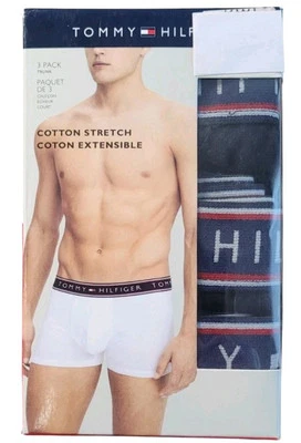 Paquete de 3 baúl Tommy Hilfiger algodón elástico PEQUEÑO negro nuevo Foto 1 de 4