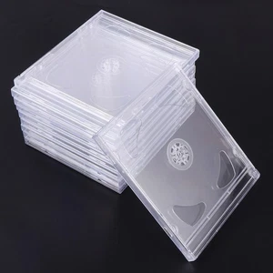 10PCS Transparent DVD Cases Portable CD Storage Boxes DIY CD Packages for Home - Afbeelding 1 van 12