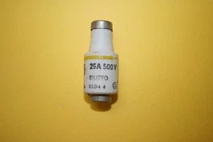 SIEMENS BOTELLA SILIZADA FUSIBLE 5sd4 25A 500V fd7e14 - Imagen 1 de 1