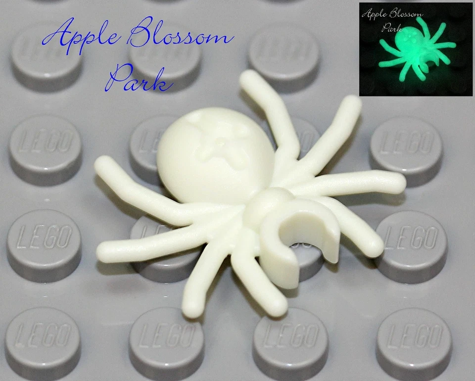 NEW Lego Minifig GLOW in The Dark SPIDER - Halloween Animal Monster Minifigure  - Image 1 of 1